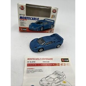 1/43 BBURAGO MONTECARLO CENTENAIRE BLUE KIT BUILT WITH BOX
